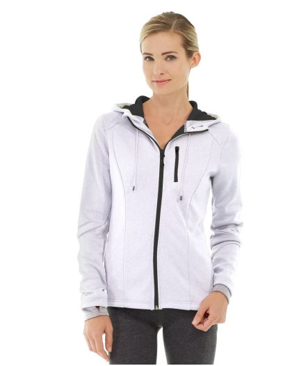 Phoebe Zipper Sweatshirt — White