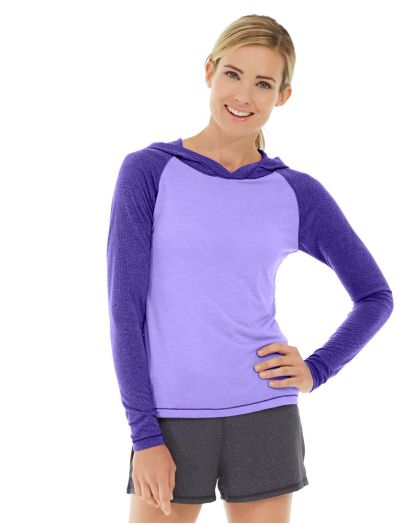 Ariel Roll Sleeve Sweatshirt — Purple