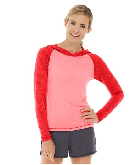 Ariel Roll Sleeve Sweatshirt — Red