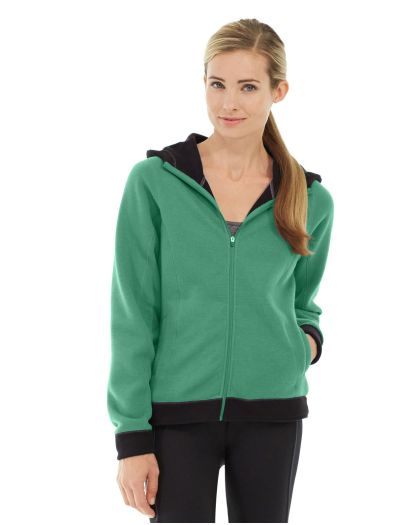 Circe Hooded Ice Fleece — Green