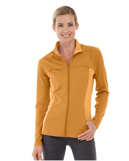 Inez Full Zip Jacket — Orange