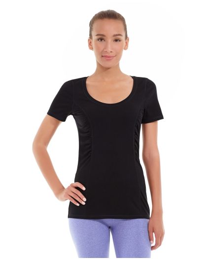 Juliana Short-Sleeve Tee — Black