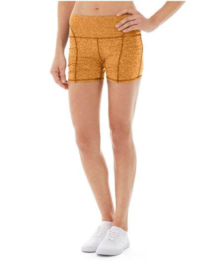Gwen Drawstring Bike Short — Orange